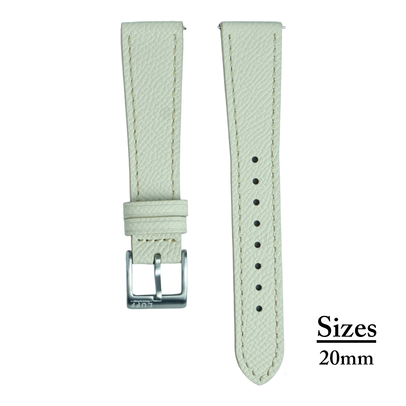 Black - Full Grained Epsom Leather Strap – luffwatchstrap