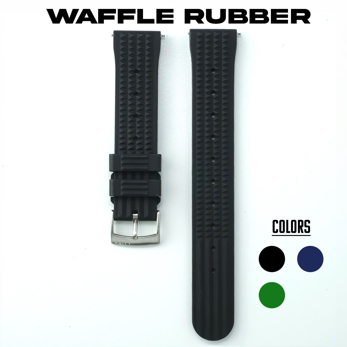 Waffle rubber outlet strap