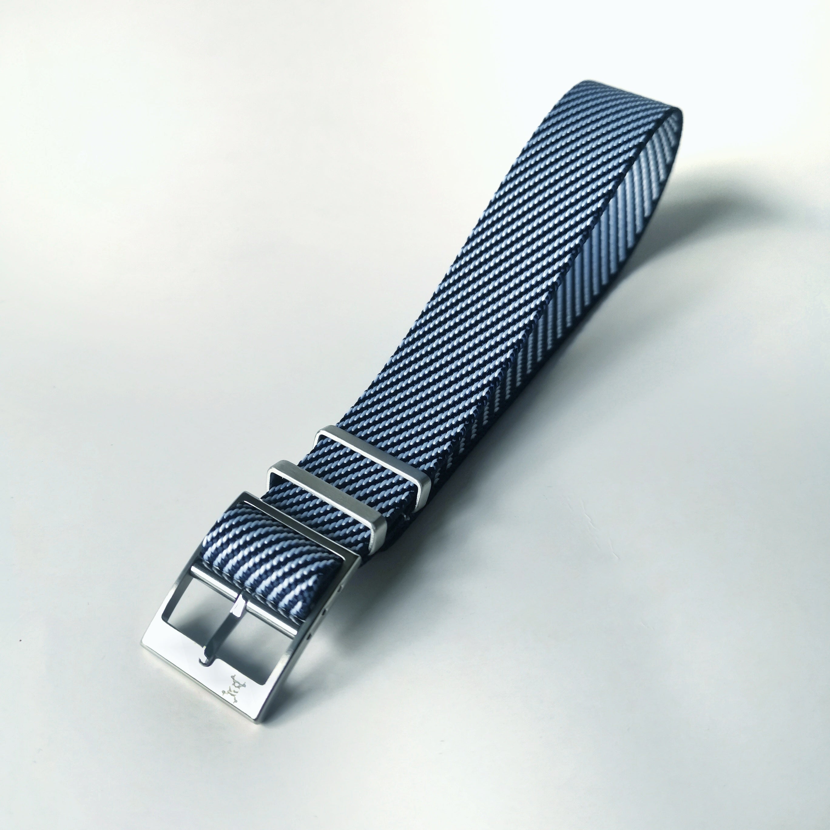 Blue and White - Woven strap – luffwatchstrap